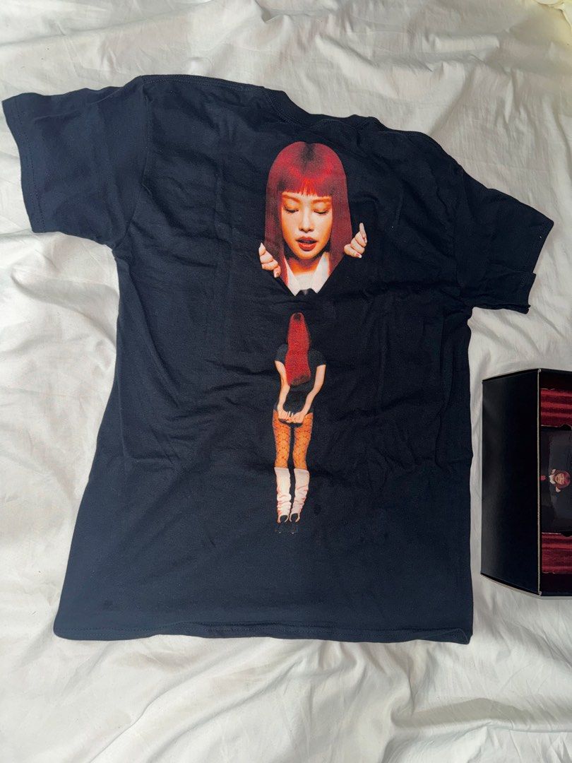 BLACKPINK JENNIE RUBY ALBUM TEE - MEDIUM T-SHIRT (Category: Shirts) located in Dasmarinas. Submitted by alische_tm (Listing ID 1427267874, Image 1). Description: ✅ Onhand and official ✅ Brandnew - never worn, never washed; straight out of the boxset With FREE Hammerbong V2 (used during concert, no strap) .