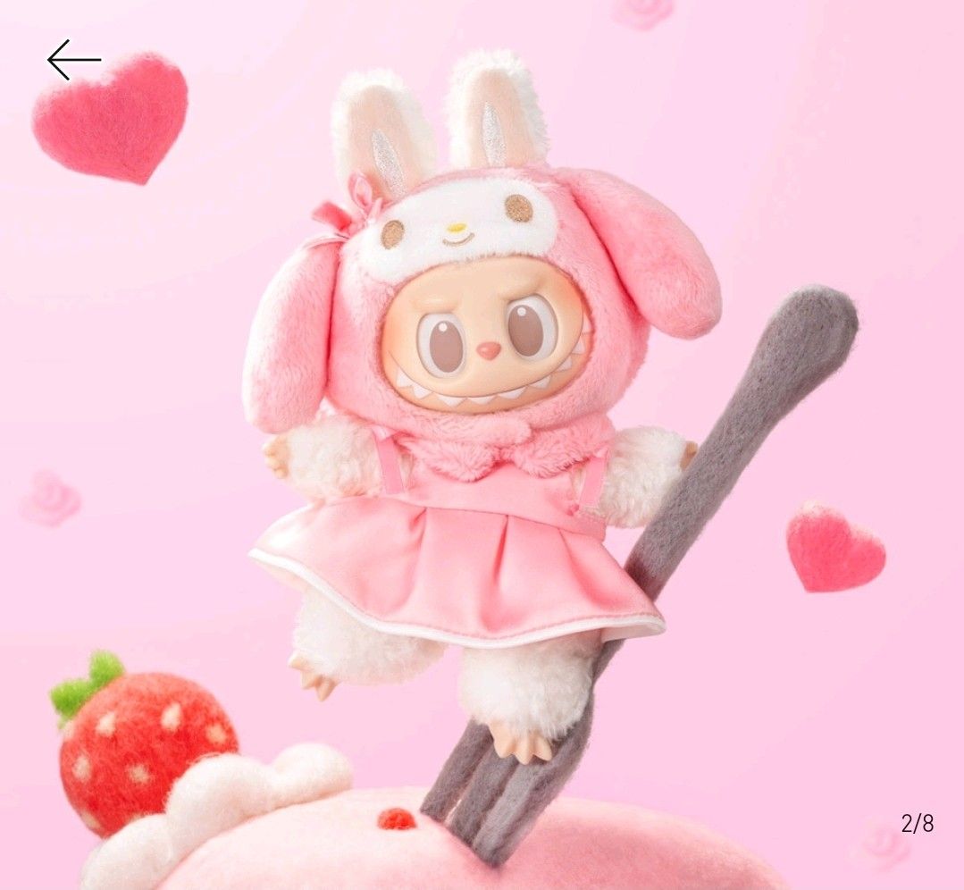 LABUBU My Melody Plush Toy (Category: Plushies & Soft Toys) located in Pasig City. Submitted by ayen.13 (Listing ID 1427253394, Image 1). Description: Bought from Popmart app Opened bottom of the box to check the card only.