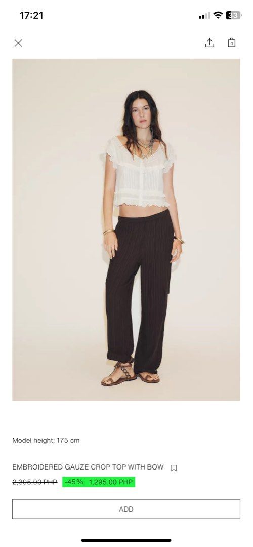 LF: Zara lace top (Category: Blouses) located in Pateros City. Submitted by batgrls (Listing ID 1427179825, Image 2). Description: looking for this top in either XS or S! .