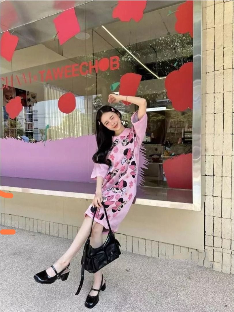 Minnie Mouse Knitted Dress (Category: Dresses) located in Manila. Submitted by PureWonder_Shop (Listing ID 1427254137, Image 1). Description: Soft knitted fabric Minnie mouse dress 💗 Stretch up 46" bust size Length: 35 inch 🧁.