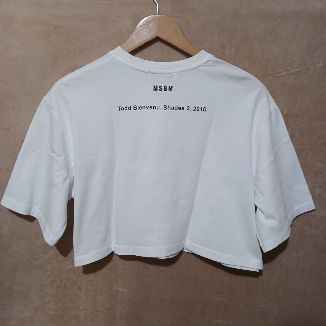 MSGM cropped top (Category: Blouses) located in Ozamiz City. Submitted by 2nd.sight (Listing ID 1427238257, Image 2). Description: size: small on tag w: 21.5 l: 17 excellent condition .
