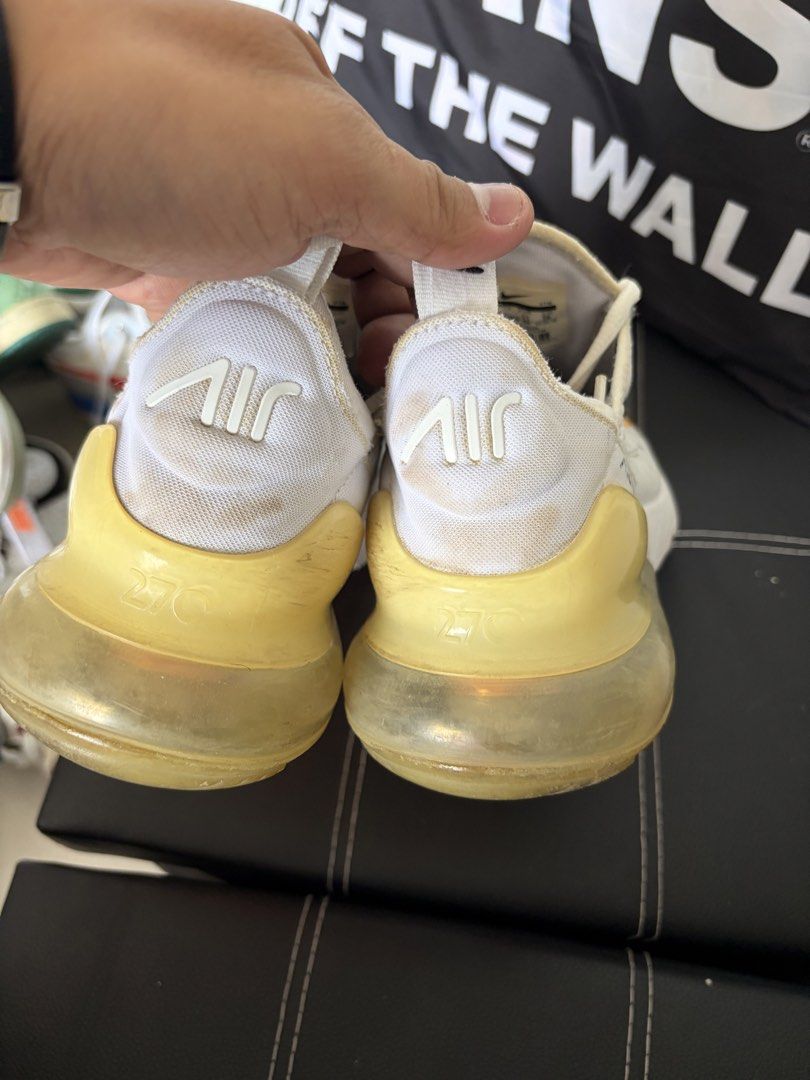 Nike Air Max 270 White Orange (Category: Sneakers) located in Bulacan. Submitted by kellinquinn (Listing ID 1427237549, Image 2). Description: .