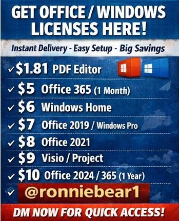 💻 Microsoft Office & Windows Keys (Cheap & Fast!)