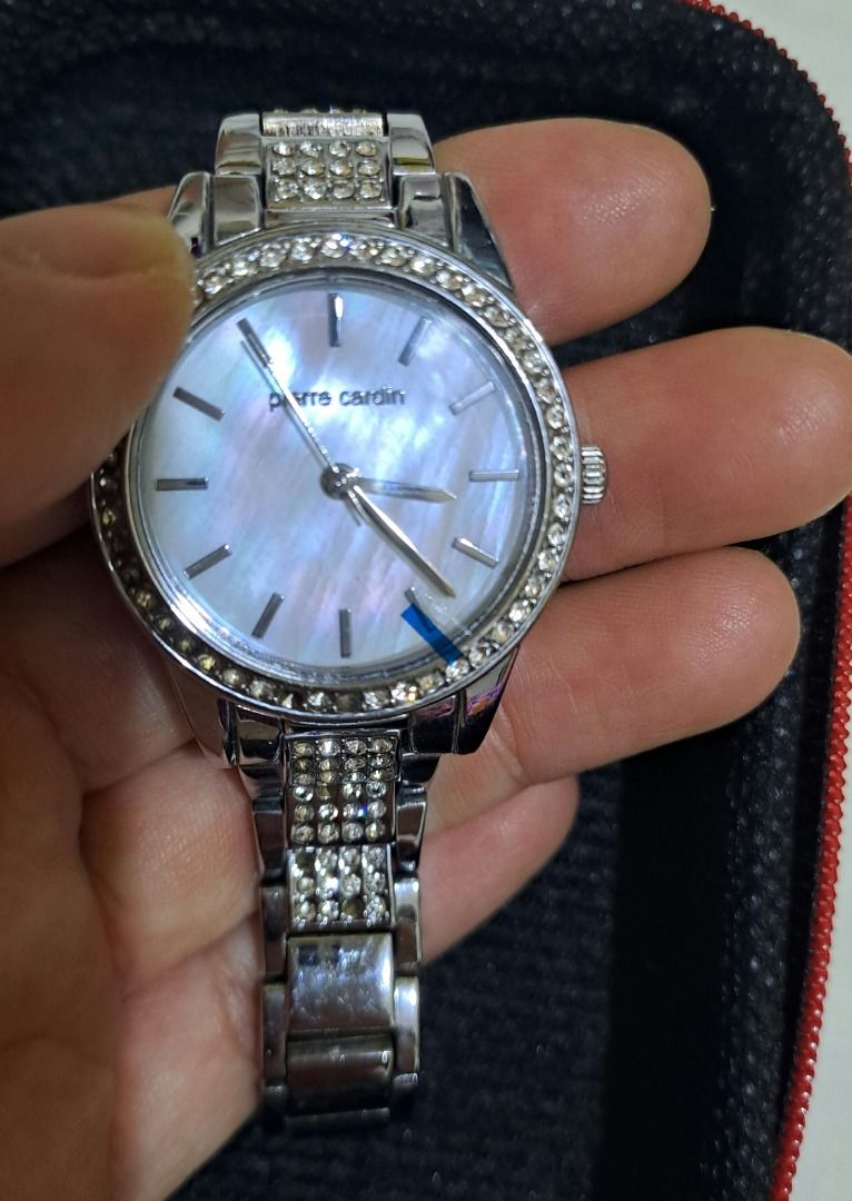 Pierre Cardin Ladies Watch (Category: Women's Watches) located in Baguio. Submitted by Zibs_Collection (Listing ID 1427202239, Image 2). Description: Pierre Cardin 5444 ladies' watch **A few stones are missing, with a scratch. Refer to the photos for reference. Location: Baguio / La Trinidad Nationwide shipping. .