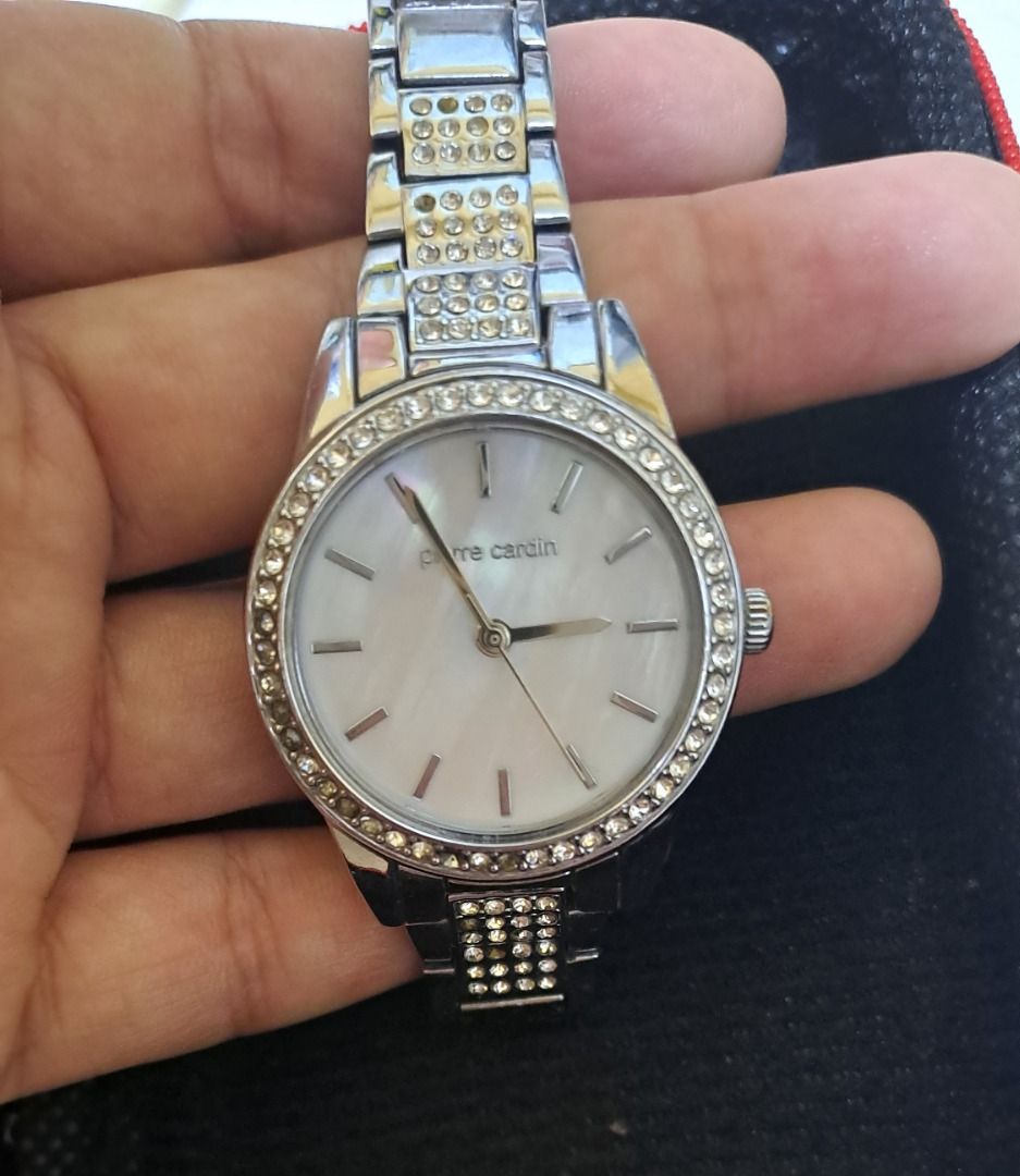 Pierre Cardin Ladies Watch (Category: Women's Watches) located in Baguio. Submitted by Zibs_Collection (Listing ID 1427202239, Image 3). Description: Pierre Cardin 5444 ladies' watch **A few stones are missing, with a scratch. Refer to the photos for reference. Location: Baguio / La Trinidad Nationwide shipping. .