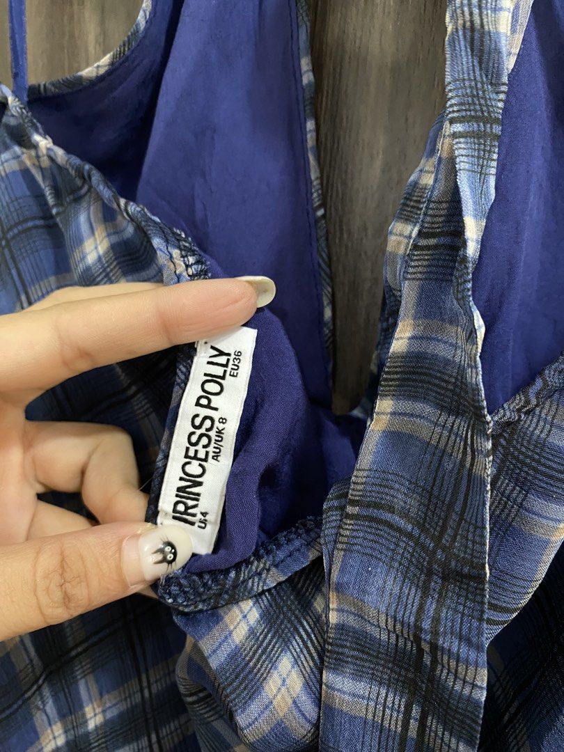 Princess Polly Plaid Halter Top (Category: Sleeveless) located in Bugallon. Submitted by jamideclutters (Listing ID 1427290530, Image 3). Description: - super pretty!.
