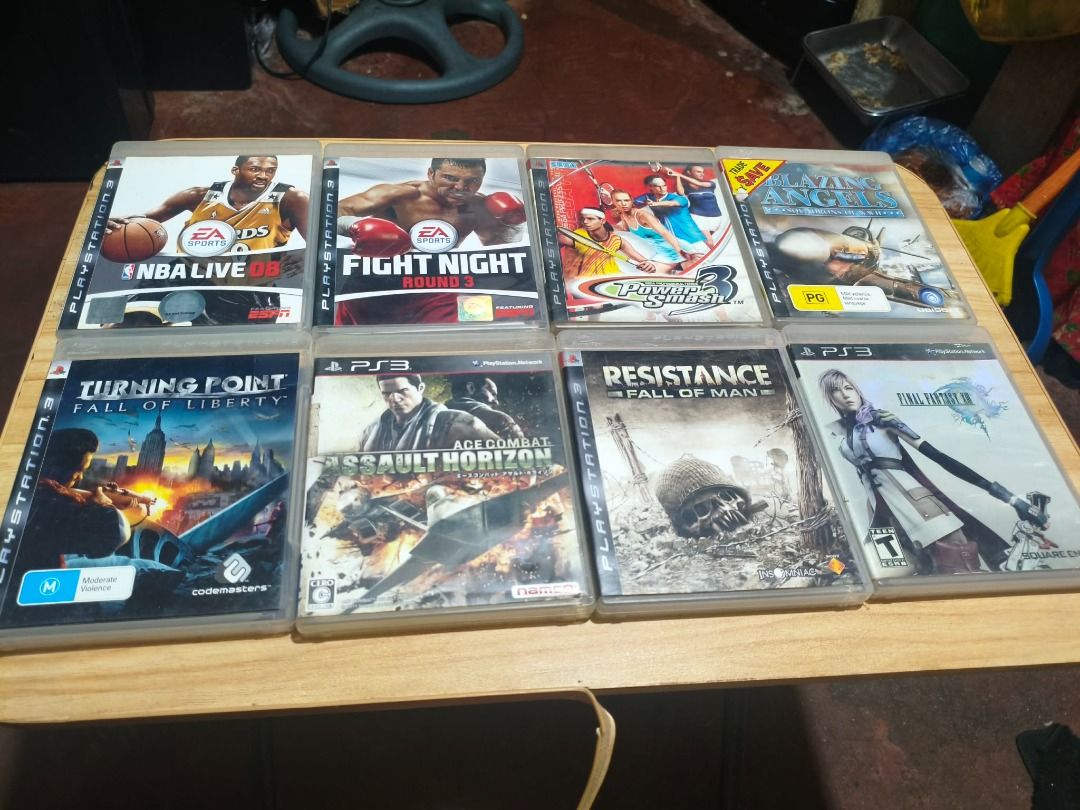 ps3 games take all 8 pcs (Category: PlayStation) located in Manila. Submitted by seiyatakehara (Listing ID 1427308612, Image 1). Description: for sale ps3 games 7 pcs take all for 1300 sold na ung ff13 pm me for inquiries sta ana manila.