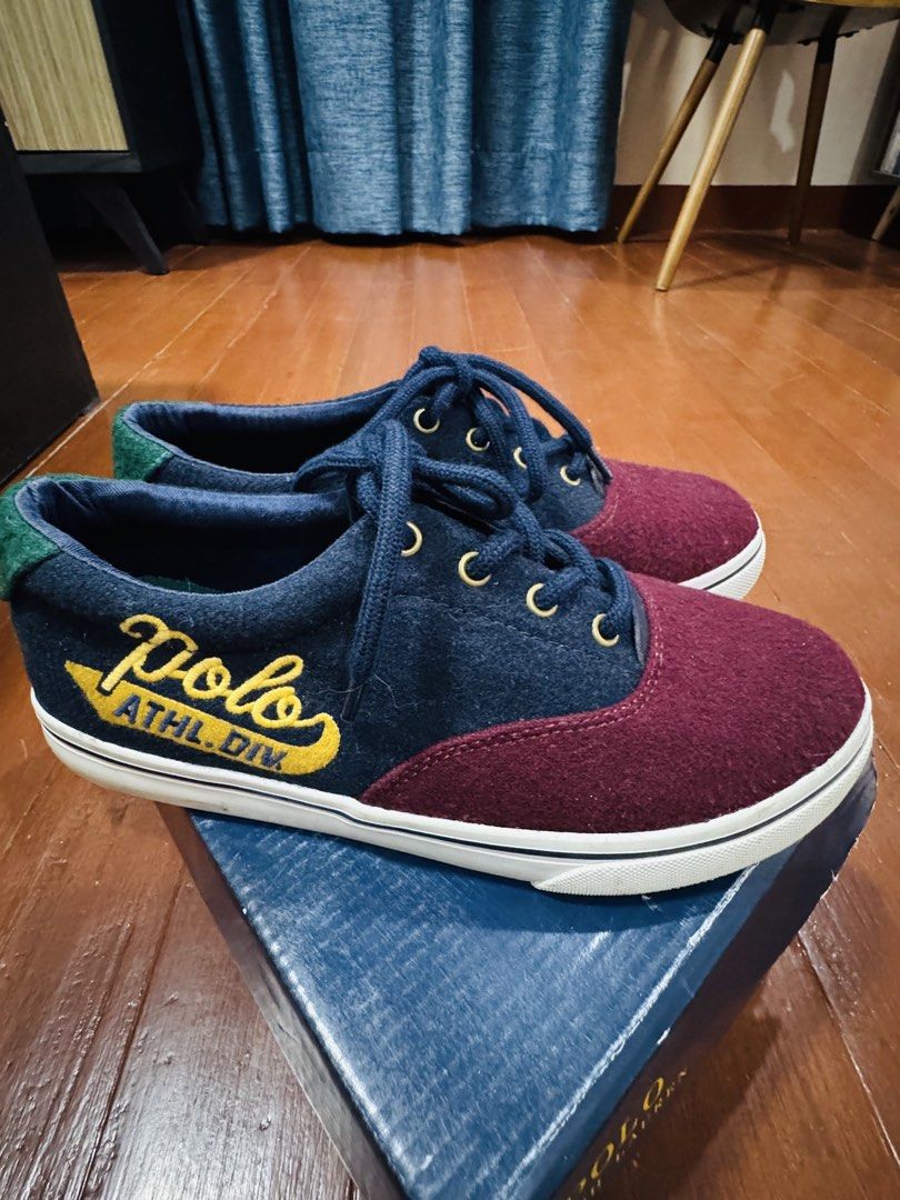 Ralph Lauren Shoes for boys (Category: Babies & Kids Fashion) located in Batangas. Submitted by GDW98 (Listing ID 1427242176, Image 1). Description: Brand: Ralph Lauren Condition: Brand new never been used Color: blue, burgundy, green Size: 10-13 RFS: too small (it was a gift from the U.S.) MOP: bank transfer, gcash.