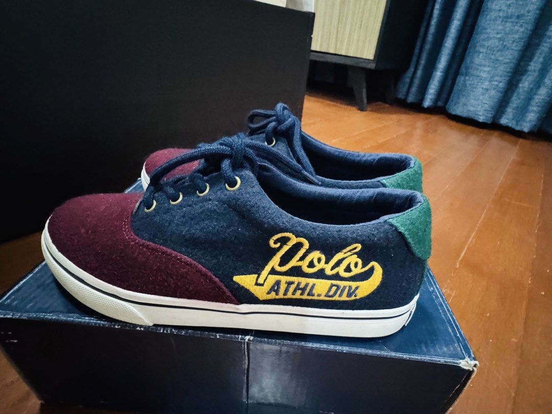 Ralph Lauren Shoes for boys (Category: Babies & Kids Fashion) located in Batangas. Submitted by GDW98 (Listing ID 1427242176, Image 3). Description: Brand: Ralph Lauren Condition: Brand new never been used Color: blue, burgundy, green Size: 10-13 RFS: too small (it was a gift from the U.S.) MOP: bank transfer, gcash.