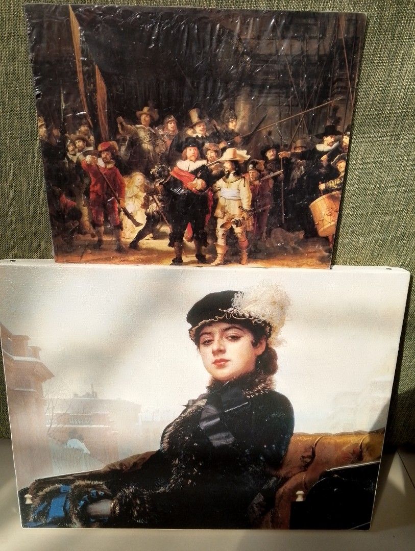 Van Gogh & Kramskoy Canvas Prints (Category: Art & Prints) located in Binangonan. Submitted by stufflikedat (Listing ID 1427266247, Image 3). Description: Vintage print on stretched canvas of the famous painting "Portrait of an Unknown Woman" (1883) by the Russian artist Ivan Kramskoi, often referred to as a "Russian Mona Lisa" due to the mysterious and intriguing expression of the woman. The original masterpiece is housed in the State Tretyakov 