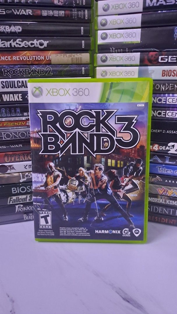 Rock Band 3 - Xbox 360 (Category: Xbox) located in Muntinlupa City. Submitted by echo.066 (Listing ID 1427273392, Image 1). Description: FOR SALE XBOX 360 CD GAME 850 PHP ROCKBAND 3 NTSC MINT CONDITION AVAILABLE FOR DELIVERY VIA LALAMOVE AVAILABLE FOR SHIPPING VIA J&T EXPRESS MODE OF PAYMENT : BANK / GCASH / MAYA Check my PROFILE for more CDs MUSIC / GAMES / MOVIE MUNTINLUPA CITY LOCATION.