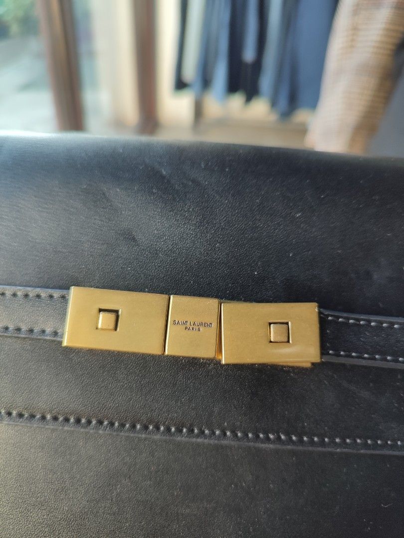 Saint Laurent Shoulder Bag (Category: Luxury Bags & Wallets) located in Puerto Princesa. Submitted by thriftedsoulsy2k (Listing ID 1427159192, Image 3). Description: YSL Manhattan leather Shoulder bag medium size in good condition.