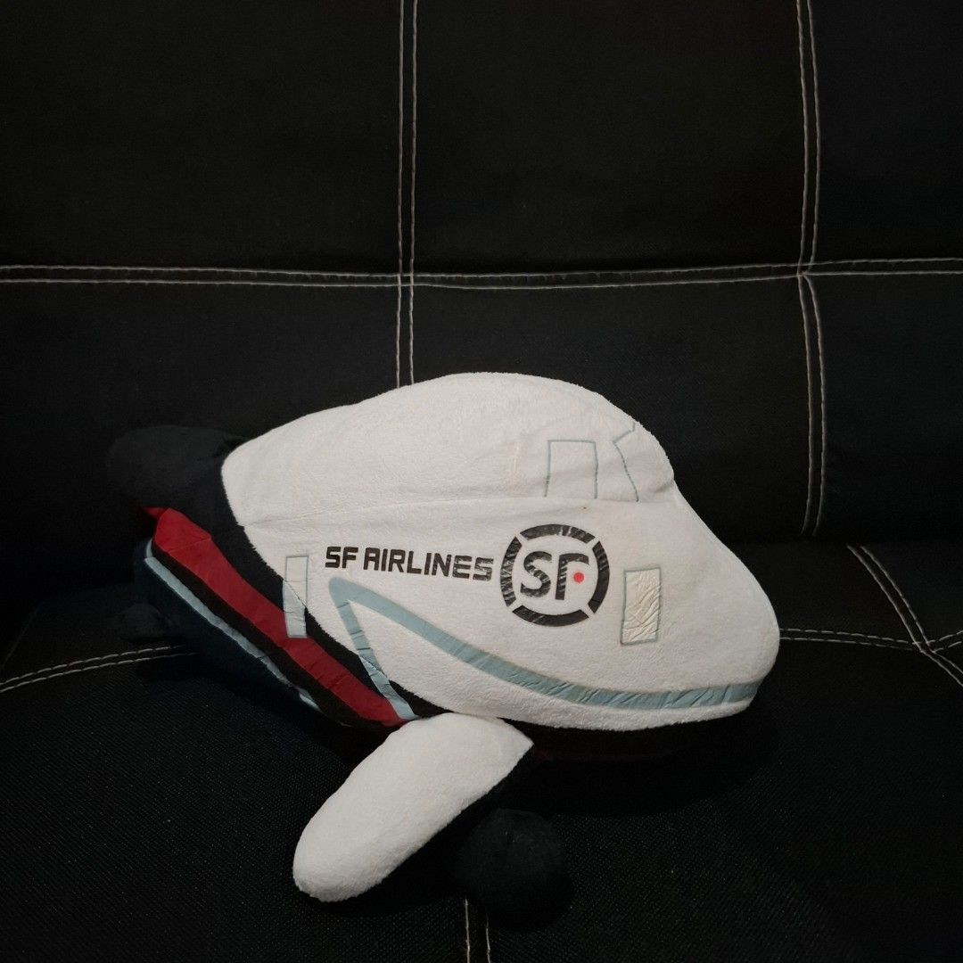SF Airlines Airplane Plush Toy (Category: Plushies & Soft Toys) located in Baliuag. Submitted by ahgashop. (Listing ID 1427173146, Image 2). Description: - SF Airlines Airplane Plush Toy - lightly used - need wash - decluttering from my airplane collection.