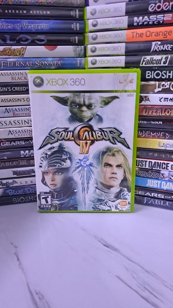 Soul Calibur IV Xbox 360 (Category: Xbox) located in Muntinlupa City. Submitted by echo.066 (Listing ID 1427278218, Image 1). Description: FOR SALE XBOX 360 CD GAME 800 PHP SOUL CALIBUR IV NTSC MINT CONDITION AVAILABLE FOR DELIVERY VIA LALAMOVE AVAILABLE FOR SHIPPING VIA J&T EXPRESS MODE OF PAYMENT : BANK / GCASH / MAYA Check my PROFILE for more CDs MUSIC / GAMES / MOVIE MUNTINLUPA CITY LOCATION.