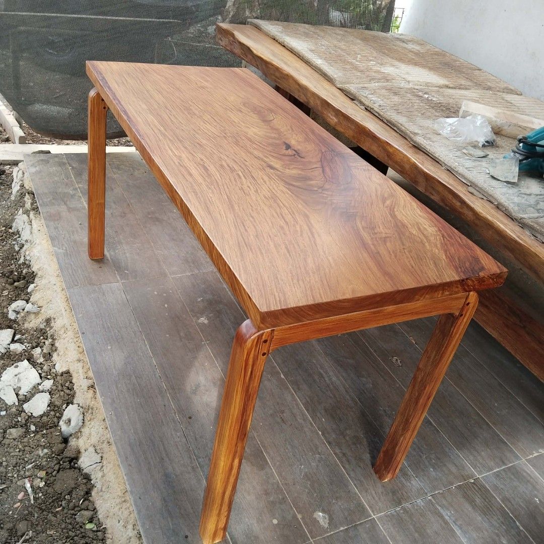 Study Wooden Table (Category: Tables & Sets) located in Quezon City. Submitted by jhanjhan23 (Listing ID 1427252913, Image 3). Description: Narra Wood Study Table for sale 2x24x4.5ft solid walanh dugtong.