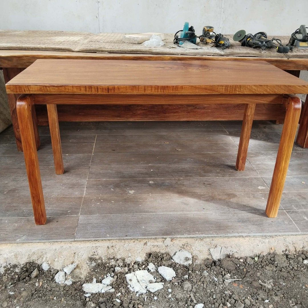Study Wooden Table (Category: Tables & Sets) located in Quezon City. Submitted by jhanjhan23 (Listing ID 1427252913, Image 1). Description: Narra Wood Study Table for sale 2x24x4.5ft solid walanh dugtong.