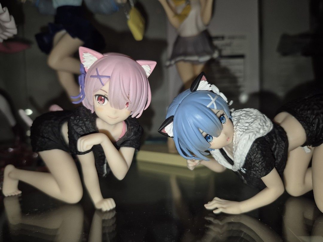 Taito Limited - Desktop Cute Rem and Ram (Category: Designer & Blind Box Toys) located in Pasig City. Submitted by tenyaa (Listing ID 1427300863, Image 3). Description: - 699 each (ram sold!) - brand new condition - alagang glass cab - loose (no box) - super rare find - negotiating is discouraged.