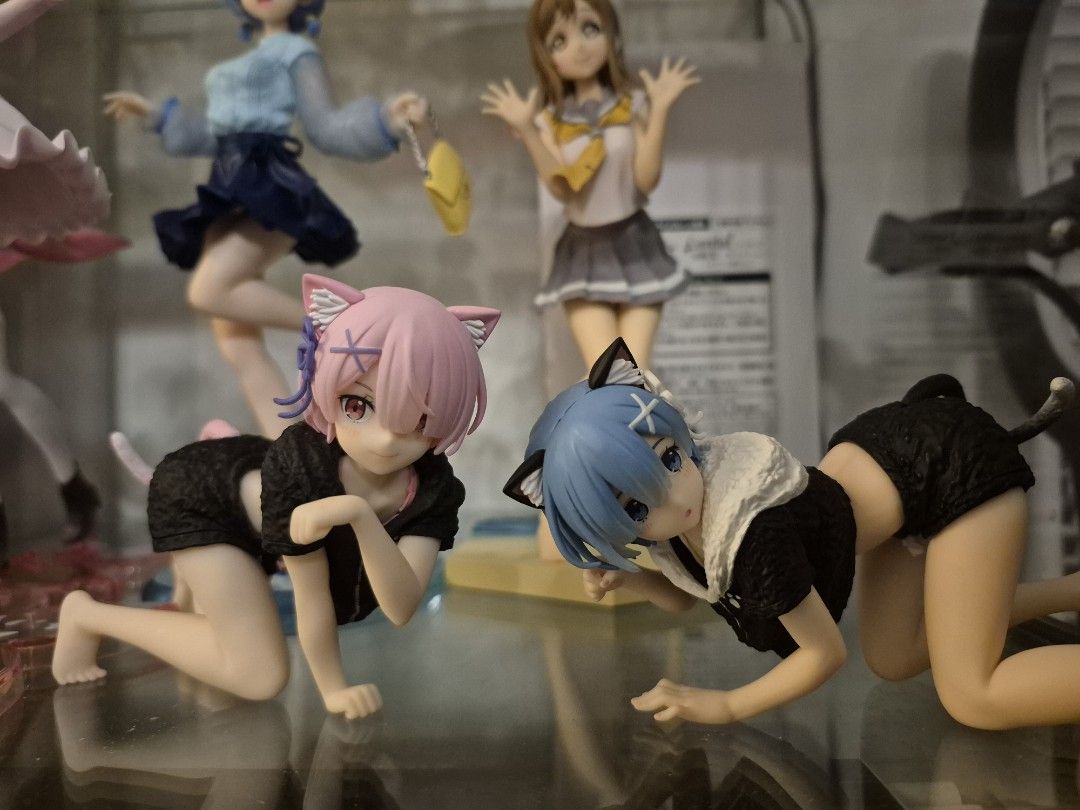 Taito Limited - Desktop Cute Rem and Ram (Category: Designer & Blind Box Toys) located in Pasig City. Submitted by tenyaa (Listing ID 1427300863, Image 2). Description: - 699 each (ram sold!) - brand new condition - alagang glass cab - loose (no box) - super rare find - negotiating is discouraged.
