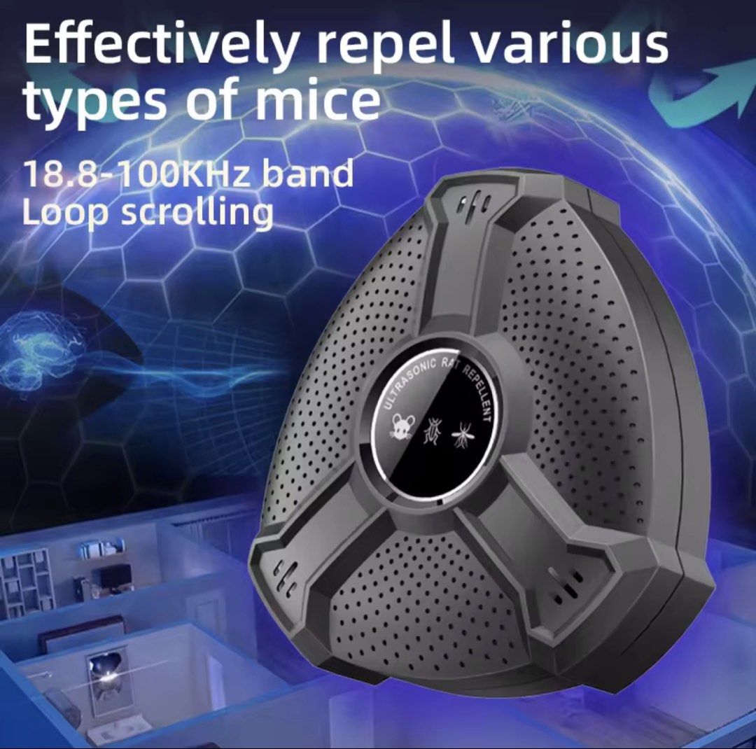 Ultrasonic Rodent, Mosquito & Cockroach Repellent, Health & Nutrition ...