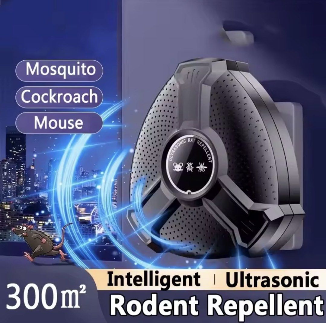 Ultrasonic Rodent, Mosquito & Cockroach Repellent, Health & Nutrition ...