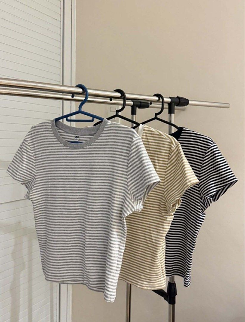 Uniqlo Mini T-shirt (Category: Shirts) located in Subic. Submitted by pepaydeclutters (Listing ID 1427212139, Image 2). Description: Stretchy Length: 18 inches No holes/stains/discoloration RFS: Bought these from another seller but wrong size for me Available: Dark green - tag: M (fits S-M).