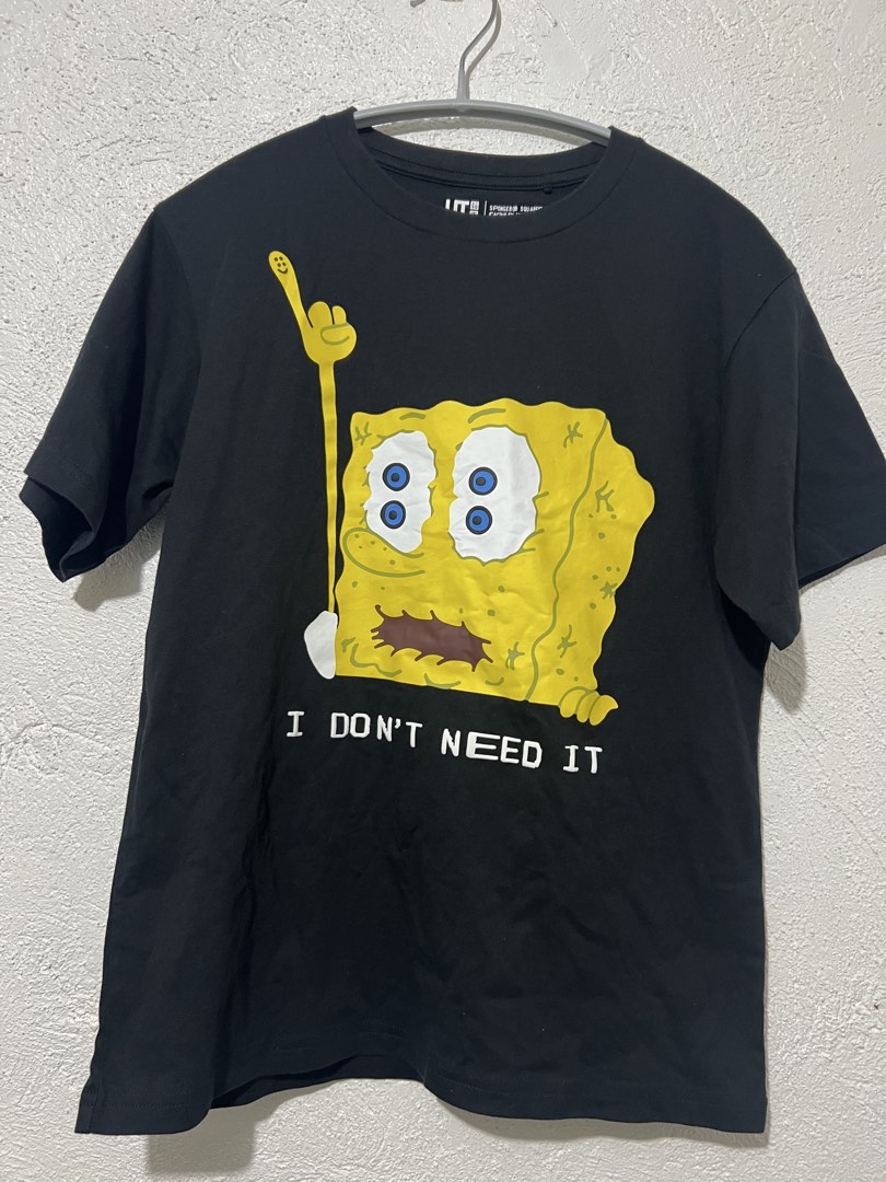 Uniqlo UT SpongeBob SquarePants Tee, Men's Fashion, Tops & Sets ...