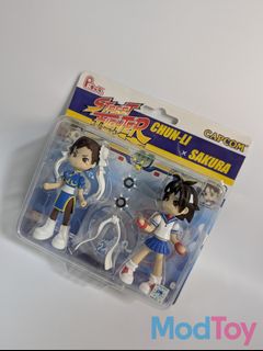Pinky Street P Chara Figure Street Fighter Chun-Li X Sakura GSI Capcom New
