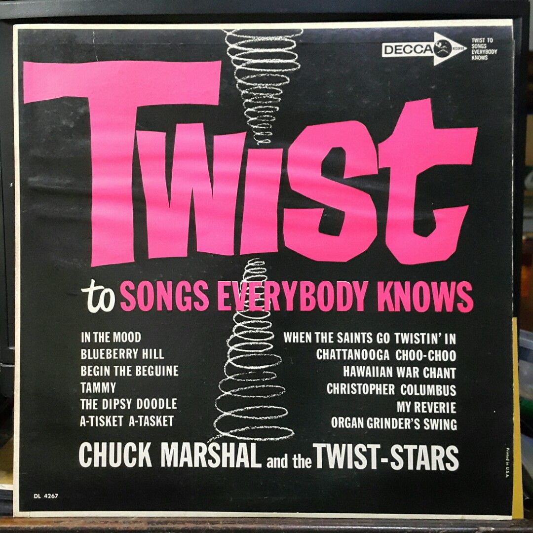 vinyl Chuck Marshal - Twist 1962 (open) (Category: Vinyls) located in Antipolo. Submitted by rlt1870 (Listing ID 1427284145, Image 1). Description: record and album cover in good condition. local made vinyl. Antipolo Rizal.