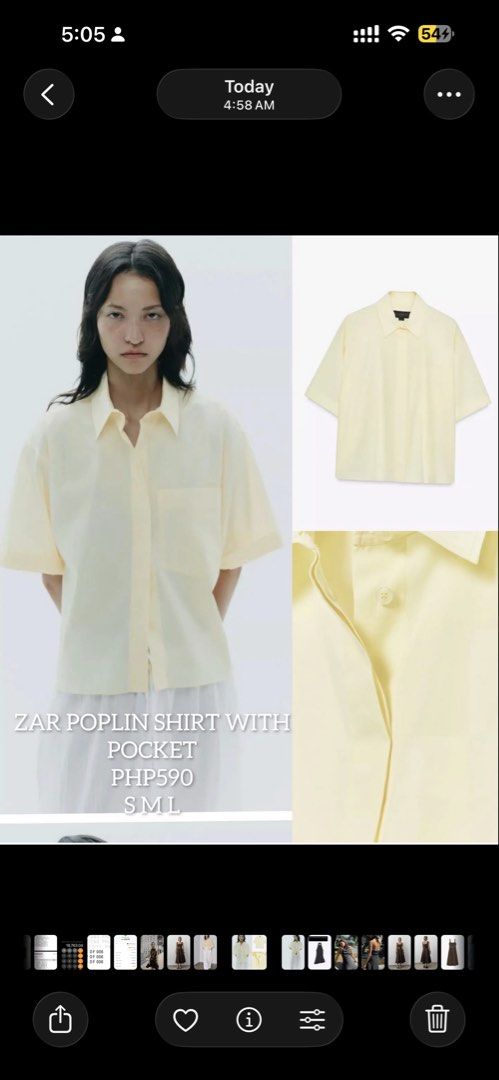 Zara Poplin Shirt with Pocket (Category: Shirts) located in Manila. Submitted by nlgll (Listing ID 1427252660, Image 1). Description: .