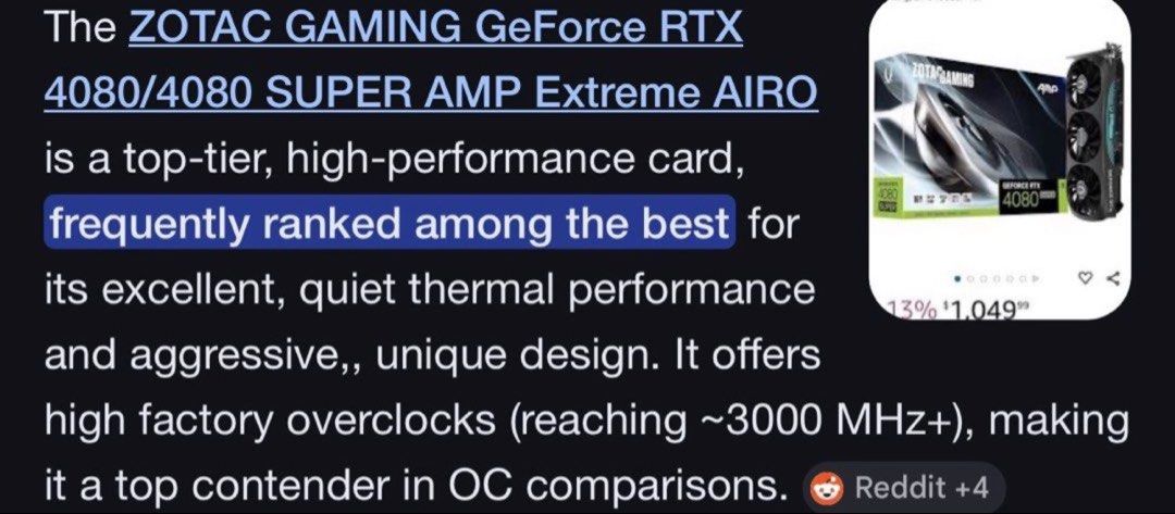 ZOTAC RTX 4080 AMP Extreme AIRO Gaming PC413284884809011202