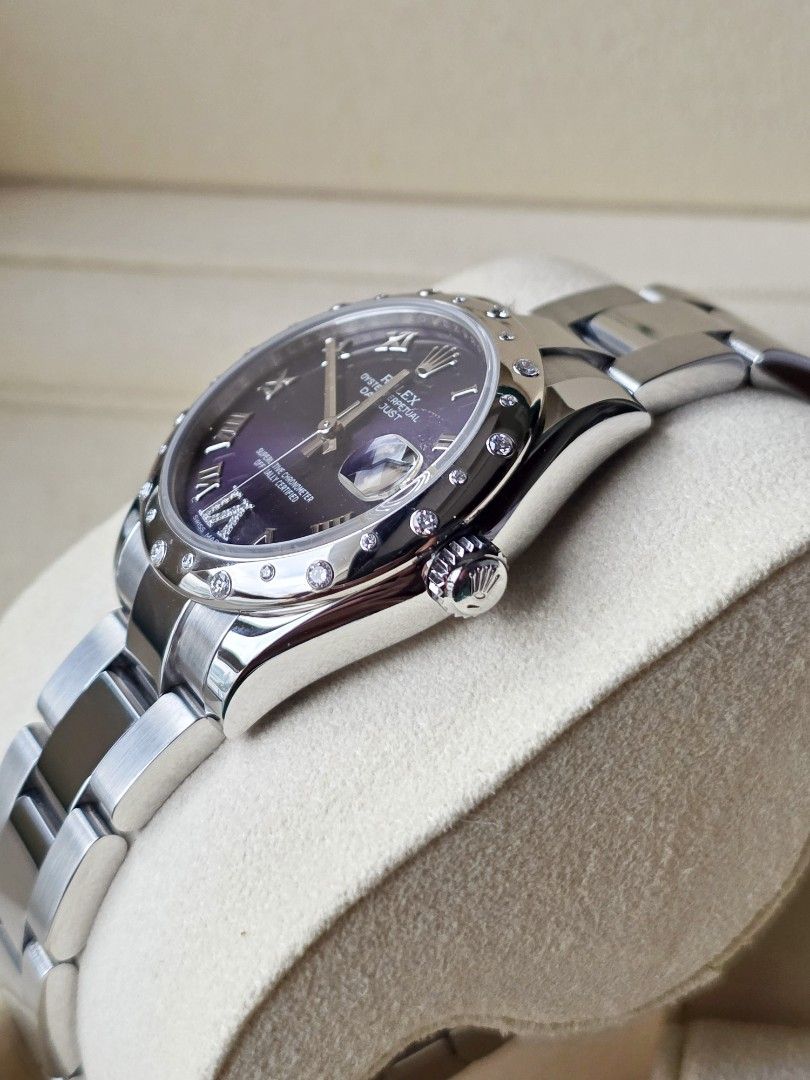 2018 Rolex Datejust 31 178344 (Category: Luxury Watches) located in Makati City. Submitted by rvffy (Listing ID 1427418226, Image 2). Description: Rolex Datejust 31 "Aubergine" PRICE: Php718,000 Year: 2018 Size: 31mm Model Number: 178344 Links: 12 (Complete) Rolex Guarantee Card/Certificate: Yes Rolex Box: Yes Checked/Auth by: Watch Solutions (w/ receipt) PM for inquiries. 📍 One Ayala, 1 Ayala Ave cor. Edsa, Makati City .