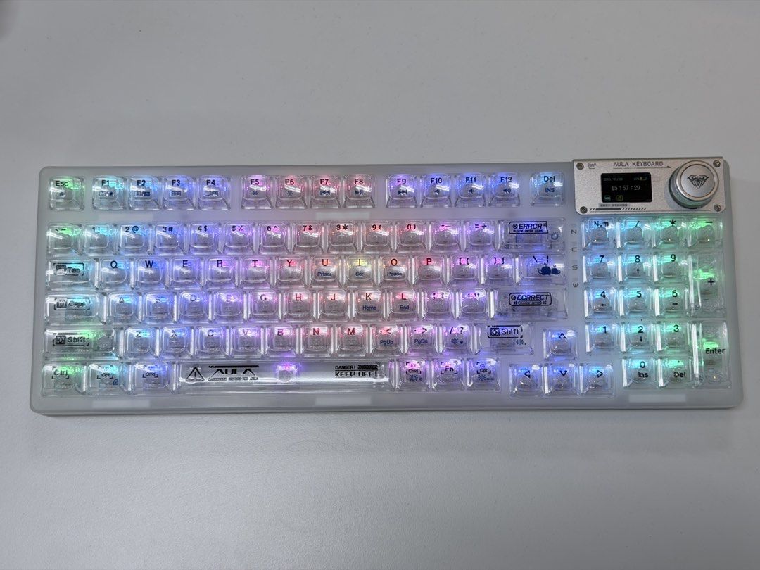 AULA Mechanical Keyboard - Crystal Clear, Computers & Tech, Parts ...