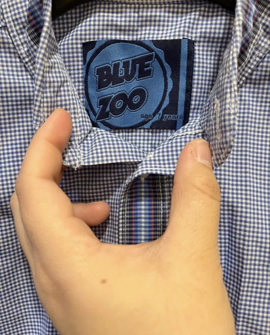 Blue Zoo Checkered Shirt - Age 7 (Category: Babies & Kids Fashion) located in Bacoor. Submitted by chemartin (Listing ID 1427462968, Image 3). Description: Long sleeves polo kids 5-6 years old used once to slightly used only fits to 7 petite no stains/damage PHP 250 SF rate: PHP 60 small pouch, 120 medium pouch within metro manila, others: upon checking on jnt app fits 4-6yo MOD: via JNT or lalamove MOP: Gcash/Bank Transfer only No COD, No Meet u