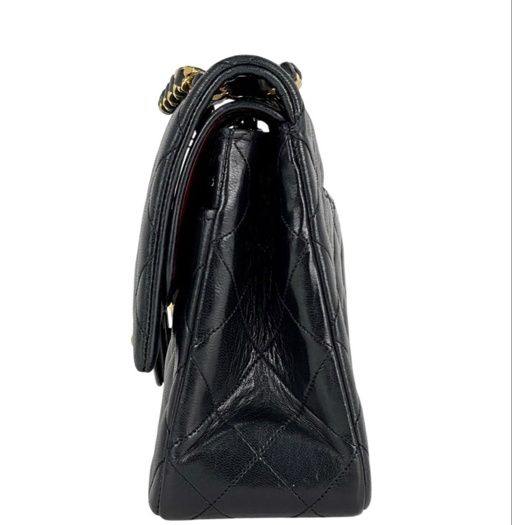 Chanel Double Flap Chain Shoulder Bag, Coco Mark, Leather, Black, A01112 (Category: Luxury Bags & Wallets) located in Las Pinas. Submitted by daisuki_japan_luxury_by_reiko (Listing ID 1427345892, Image 2). Description: Brand name Chanel Brand condition rank Rank B Model Double flap chain shoulder bag type Matelassé line Coco Mark Model number A01112 subject Women's width Approximately 25cm height Approximately 15cm depth Approximately 6.5cm Shoul