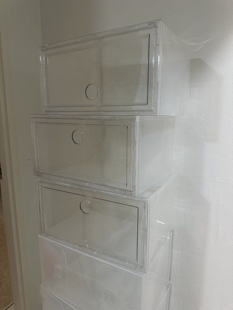 Clear Stackable Shoe Boxes466035782368645121