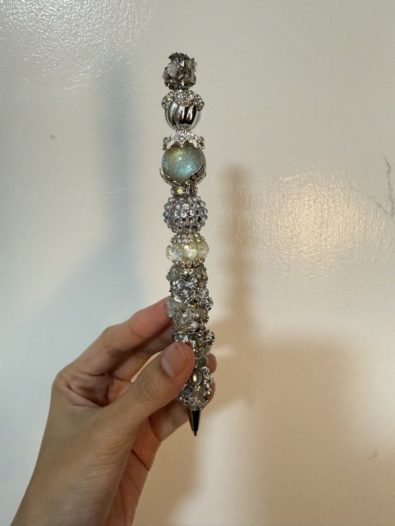 Decorative Beaded Pen (Category: Craft Supplies & Tools) located in Bulacan. Submitted by tidycorner (Listing ID 1427404207, Image 1). Description: Personalized embellished ball point pen. Never been used. Purchased then displayed lang. Will not entertain low ballers. .