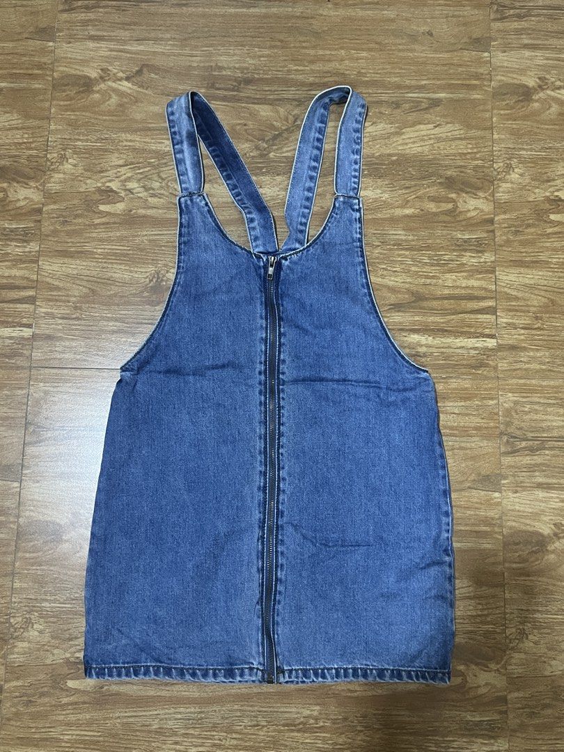 Denim Jumper Dress (Category: Dresses) located in Manila. Submitted by haleysellsstuff (Listing ID 1427407896, Image 1). Description: from japan !.