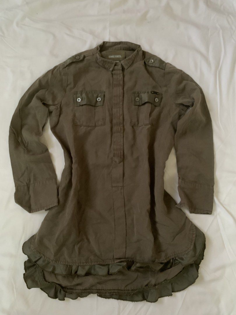 Diesel Olive Green Dress (Category: Dresses) located in Bacolod City. Submitted by rina_amari (Listing ID 1427483230, Image 1). Description: - Size: XXS - Condition: Never been used - No issues - DM for inquiries.