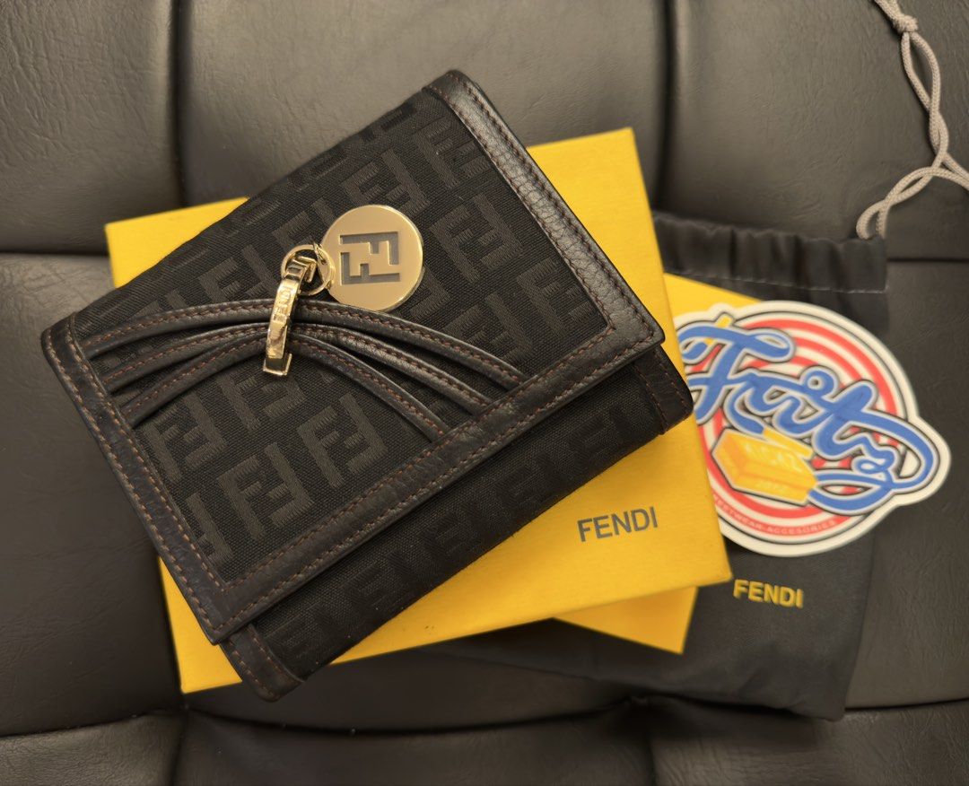 Fendi FF Zucca Wallet (Category: Luxury Bags & Wallets) located in Pasay City. Submitted by fritz_kickz_2012 (Listing ID 1427464407, Image 1). Description: FENDI FF Zucca Wallet used twice no Damage FF hardware Sealed with Box Pouch Care Card PM for Inquiries Thanks ➡️➡️➡️ Fritz Kickz 👟.