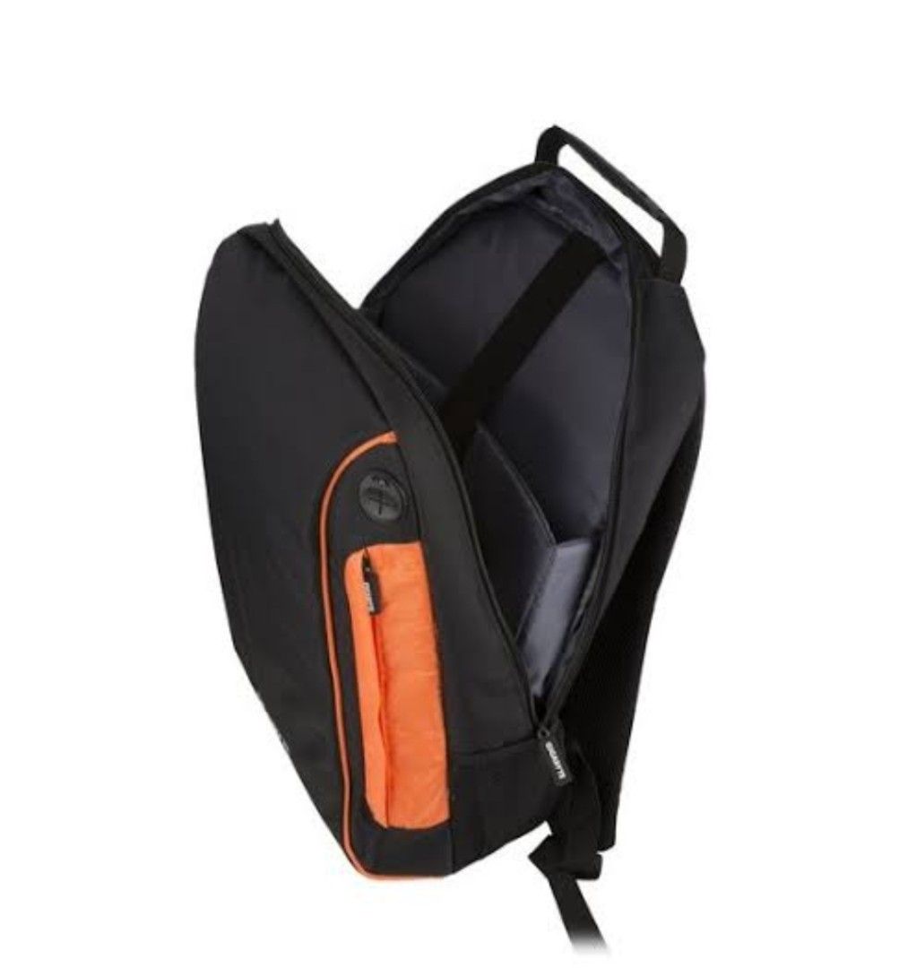 Gigabyte Laptop Backpack - Black and Orange men Bag (Category: Backpacks) located in Mandaluyong City. Submitted by miecaella (Listing ID 1427343574, Image 3). Description: Brandnew .
