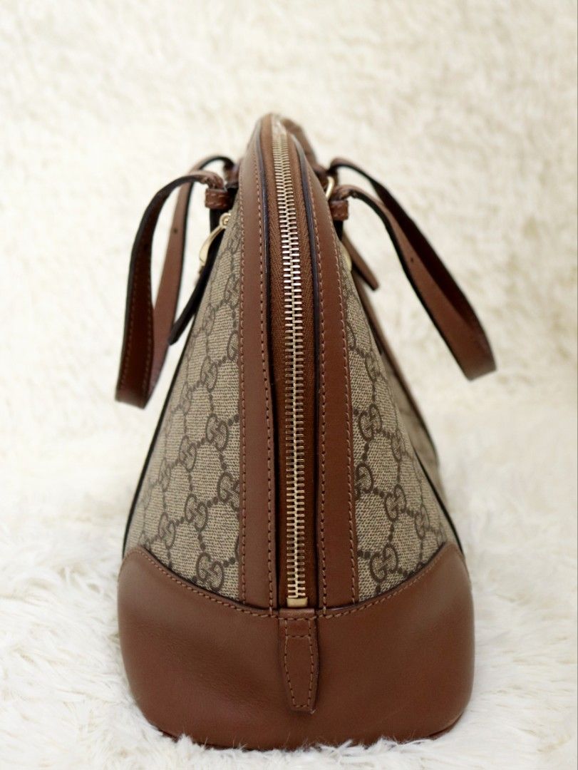 Gucci Dome Guaranteed Genuine (Category: Luxury Bags & Wallets) located in Mandaluyong City. Submitted by amps.ae (Listing ID 1427409733, Image 3). Description: Condition : 8.5/10 signs of use only but NO major flaw. Clean in and out Size : Medium (same size like Louis vuitton alma) Authenticity : Guaranteed genuine double money if fake .