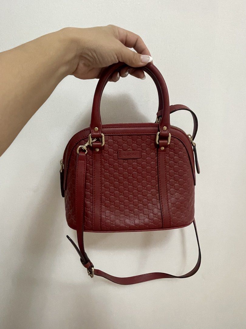 Gucci Microguccissima Dome Bag (Category: Luxury Bags & Wallets) located in Navotas City. Submitted by rozelvalencia (Listing ID 1427456521, Image 1). Description: Authentic preloved Gucci bag With dustbag only.