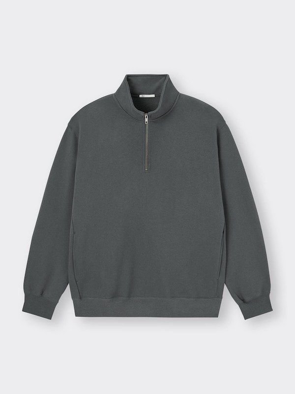 GU/Uniqlo Heavyweight Halfzip Sweater (Category: Coats, Jackets and Outerwear) located in Baguio. Submitted by reworn.clo (Listing ID 1427449337, Image 2). Description: GU/Uniqlo Heavyweight Halfzip Sweater Excellent condition (not faded) Large on tag Width 23-24. Length 27 980🏷️.
