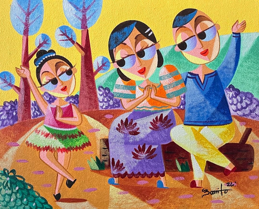 Her First Applause - Jovan Benito (Category: Art & Prints) located in Taguig. Submitted by drybrushgallery (Listing ID 1427318724, Image 1). Description: Her First Applause Jovan Benito, 2026 Oil on Canvas Artwork Dimension: 8" x 10" with Certificate of Authenticity PM FOR INQUIRY 0917 565 2917 .