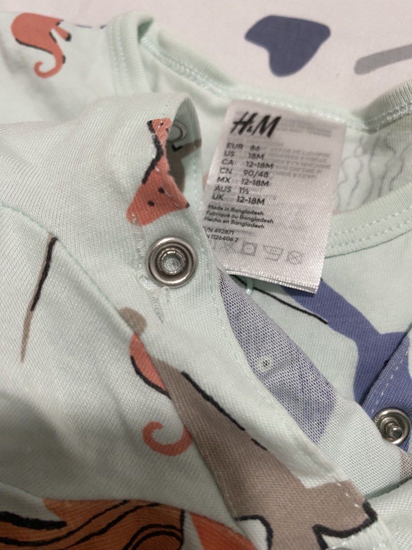 H&M sleepwear, Babies & Kids, Babies & Kids Fashion on Carousell