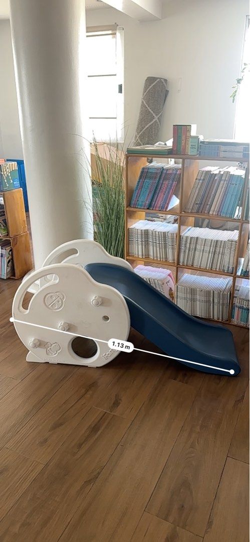 iFam Baby Slide (Category: Infant Playtime) located in Quezon City. Submitted by ronb25 (Listing ID 1427325381, Image 3). Description: - iFam Baby Slide - Durable material - Fun design - Perfect for indoor play - Blue slide color.