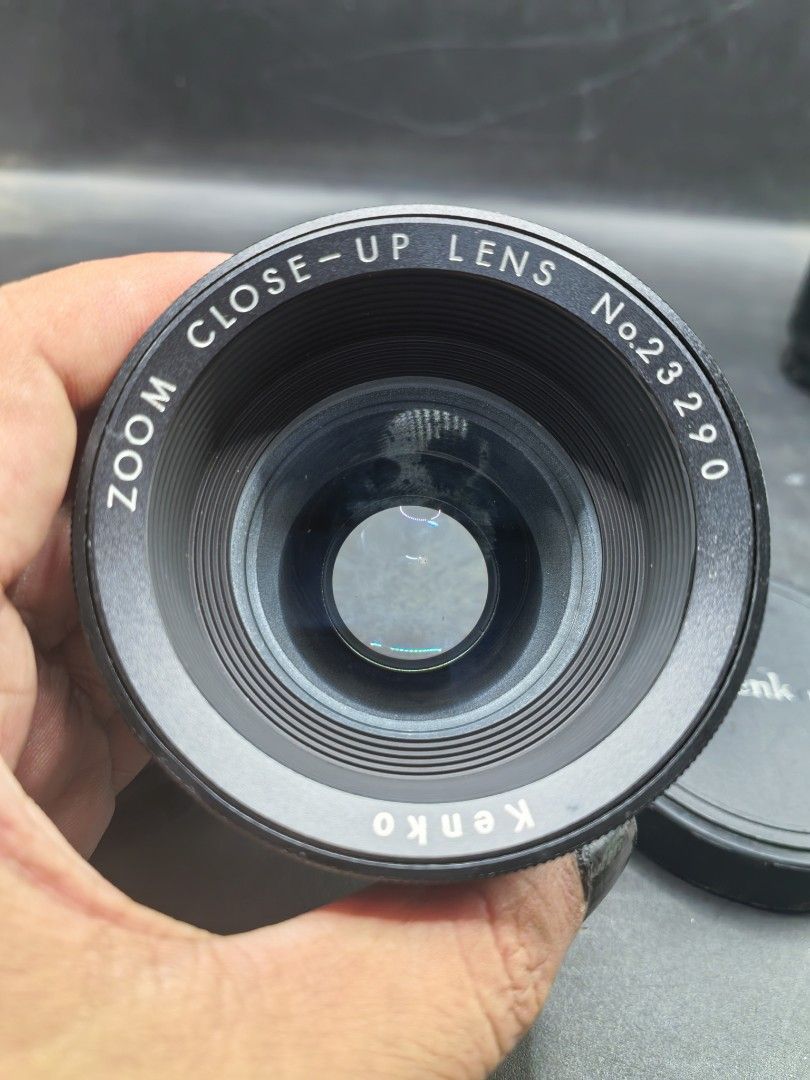 Kenko Zoom Close-Up lens (Category: Lens & Kits) located in Cebu City. Submitted by dudes_villanueva (Listing ID 1427327051, Image 1). Description: Kenko Zoom Close-Up lens. Note: Untested‼️‼️‼️ Sold as is. All sales final and Non-refundable. Condition: Has fungus build-up. Zoom functional. 📌Function: It is a secondary lens that screws onto the front of a primary camera lens to enable macro photography. 📌Features: It allows for variable magnifi