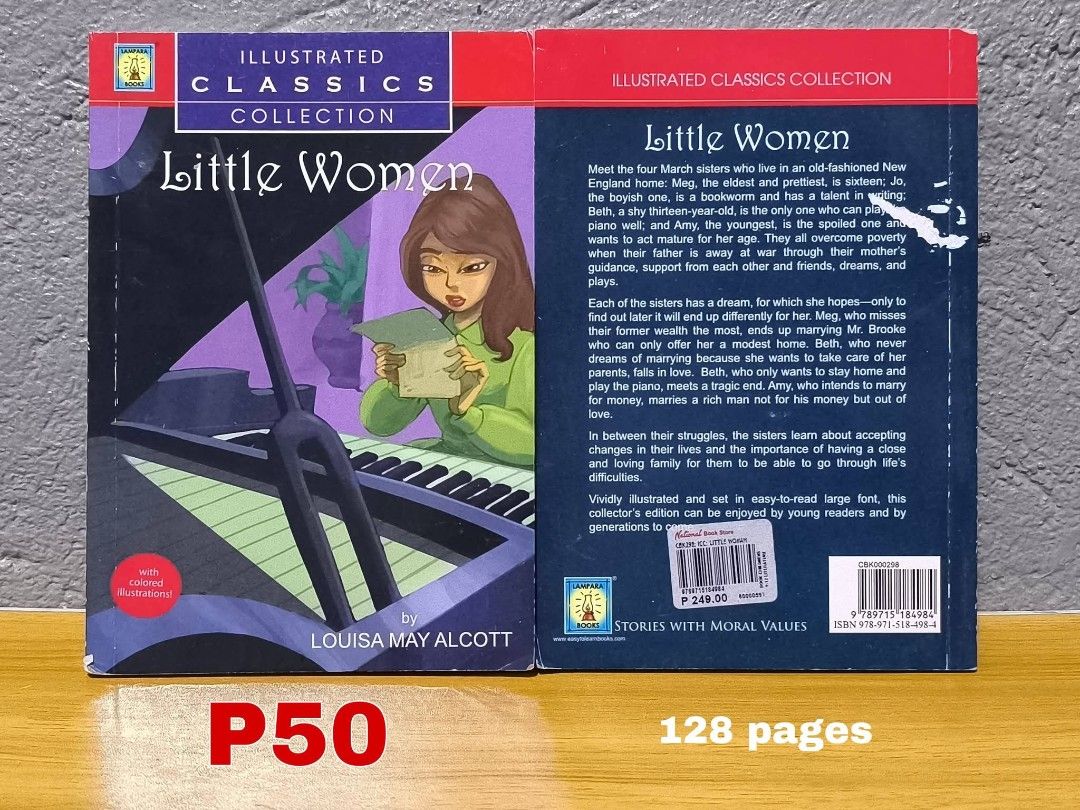 LAMPARA Illustrated Classics Collection (English) (Category: Storybooks) located in Pateros City. Submitted by amethyst_10 (Listing ID 1427396845, Image 3). Description: LAMPARA BOOKS‼️ *Illustrated Classics (English) SOLD: Little Women Warehouse pulled out expect minimal flaws like folds, scratches, foxing, crease.. MOP: Gcash, BPI, Gotyme, Maribank MOD: Lalamove, SPX Express,J&T Location:Pateros.