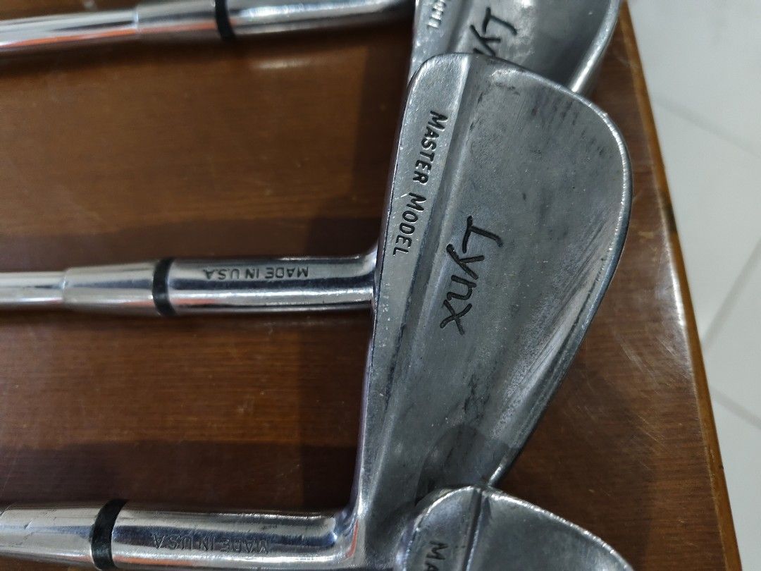 Lynx Master Model Golf Club Set (Category: Golf) located in Bulacan. Submitted by babz30261 (Listing ID 1427413959, Image 2). Description: FR TAKE ALL 1200 SP3456789. GOOD QUALITY CONDITION VNO DAMAGES TAKE ALL BAG BALLS DET OF IRONS INCLUDING DET SP3456789 LYNX'S MADE IN USA WE DELIVER NATIONWIDE THANK YOU .
