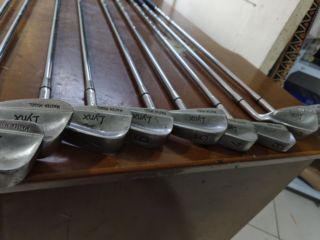 Lynx Master Model Golf Club Set (Category: Golf) located in Bulacan. Submitted by babz30261 (Listing ID 1427413959, Image 1). Description: FR TAKE ALL 1200 SP3456789. GOOD QUALITY CONDITION VNO DAMAGES TAKE ALL BAG BALLS DET OF IRONS INCLUDING DET SP3456789 LYNX'S MADE IN USA WE DELIVER NATIONWIDE THANK YOU .